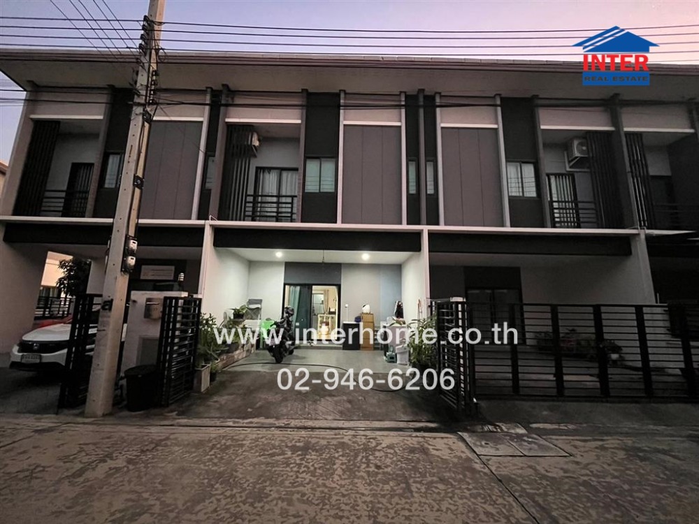For SaleTownhomePathum Thani,Rangsit, Thammasat : 2-storey townhouse, 18.5 sq.w., The Riva Village, Lam Luk Ka Ring Road, Khlong 5, Soi Lam Luk Ka 81, Khlong 5 Road, Lam Luk Ka Road, Lam Luk Ka, Pathum Thani