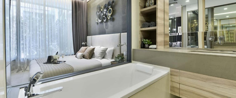 For SaleCondoSukhumvit, Asoke, Thonglor : Luxurious condo at Asoke 1 bed The Esse Asoke, MRT Phetchaburi and SWU