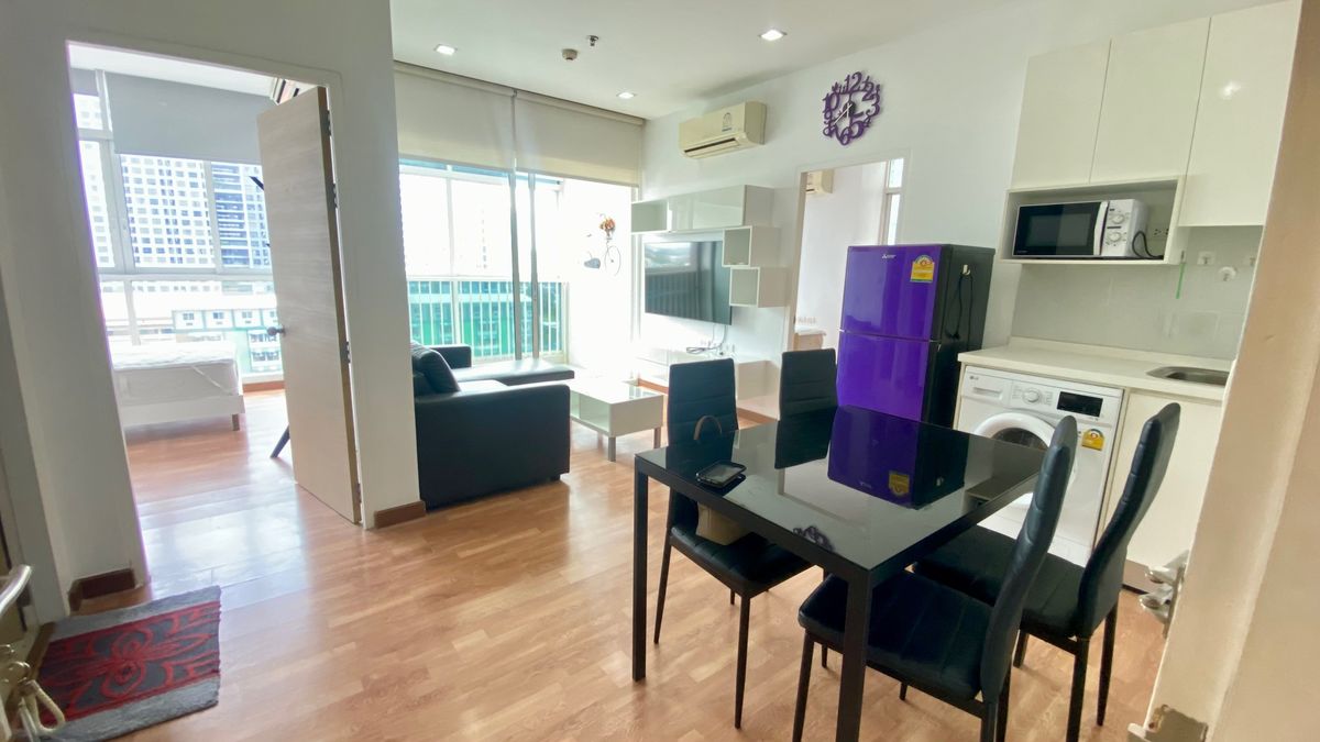 For RentCondoBangna, Bearing, Lasalle : 2 bed 2 bath 63 sqm condo at The Coast Bangkok for rent 20,000THB per month, BTS Bangna