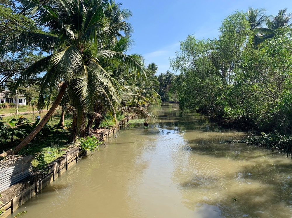 ขายที่ดินสมุทรสงคราม : 🔥ขายด่วน🔥ที่ดินริมคลองอัมพวา (ติดคลองหน้ากว้างเกือบ 100 ม.) เป็นแปลงที่มีศักยภาพสูงทั้งเพื่ออยู่อาศัยและลงทุน