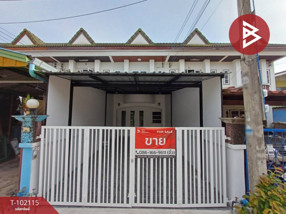 For SaleTownhomeSamut Songkhram : Townhouse for sale, 2 floors, area 21 square wah, Mae Klong, Samut Songkhram