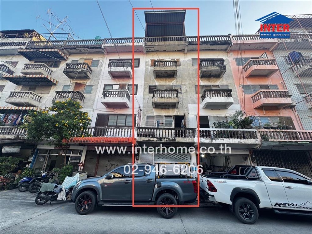 For SaleShop HousePathum Thani,Rangsit, Thammasat : 4-storey commercial building, 14 sq m, White House Village, Khlong Luang, near Future Park Rangsit, Soi Khlong Luang 17, Rangsit-Nakhon Nayok Road, Khlong Luang, Pathum Thani