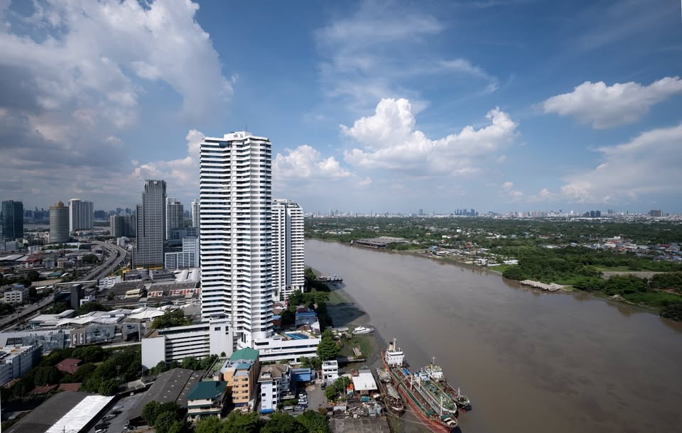 For SaleCondoRama3 (Riverside),Satupadit : Rare item!! Condo SV City Rama 3 - 3 bedrooms, river view in every room. Available and ready to move in