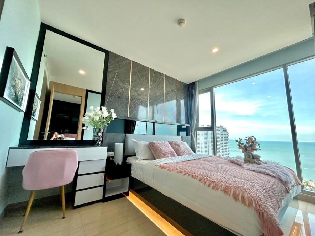 ให้เช่าคอนโดพัทยา บางแสน ชลบุรี สัตหีบ : FoR Rent ‼️ Seaview ปล่อยเช่าคอนโดริเวียร่า จอมเทียน ชั้น 32ใก้ลหาดจอมเทียน เดือนละ 25,000 รวมค่าส่วนกลาง (ราคานี้สัญญารายปีเท่านั้น)😃😃