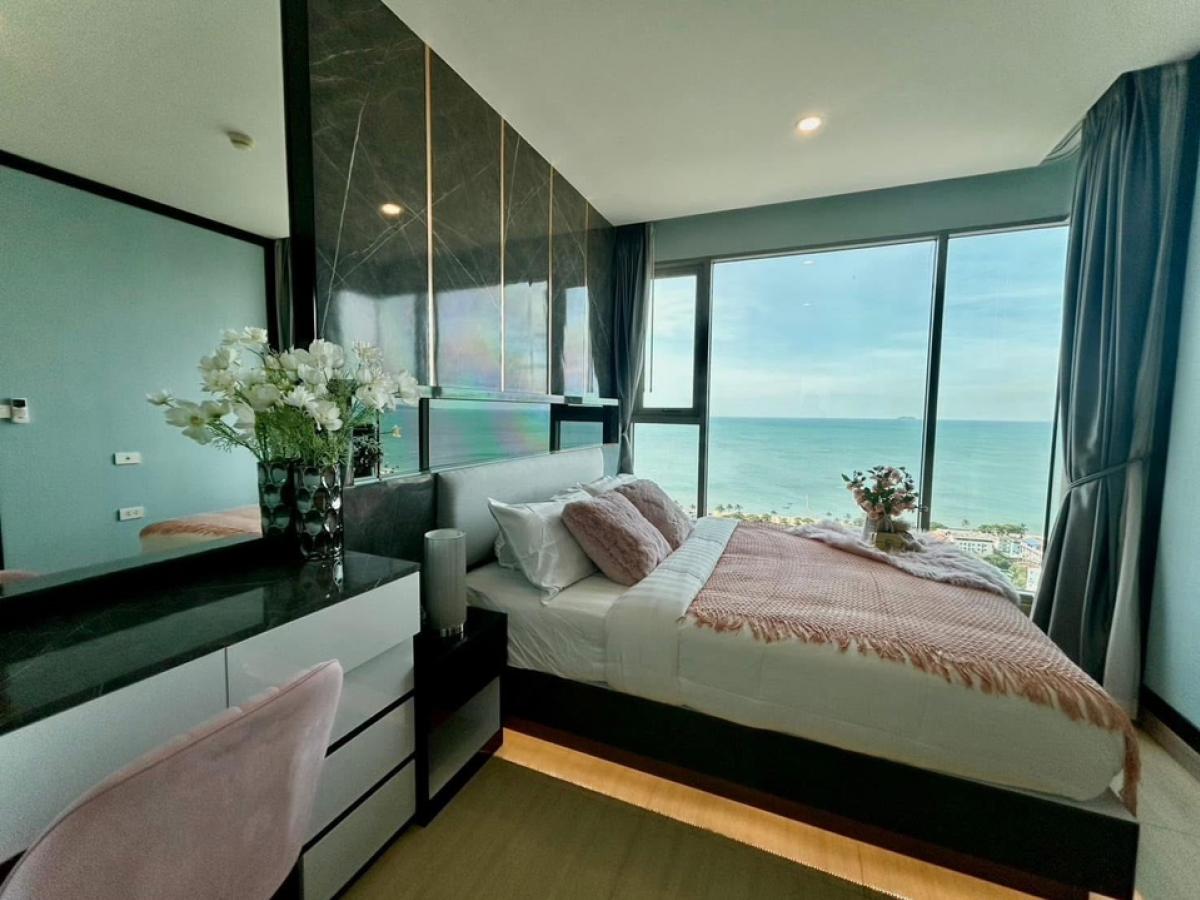 ให้เช่าคอนโดพัทยา บางแสน ชลบุรี สัตหีบ : FoR Rent ‼️ Seaview ปล่อยเช่าคอนโดริเวียร่า จอมเทียน ชั้น 32ใก้ลหาดจอมเทียน เดือนละ 25,000 รวมค่าส่วนกลาง (ราคานี้สัญญารายปีเท่านั้น)😃😃