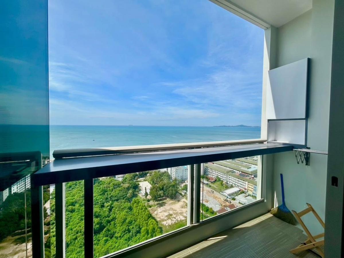 ให้เช่าคอนโดพัทยา บางแสน ชลบุรี สัตหีบ : FoR Rent ‼️ Seaview ปล่อยเช่าคอนโดริเวียร่า จอมเทียน ชั้น 32ใก้ลหาดจอมเทียน เดือนละ 25,000 รวมค่าส่วนกลาง (ราคานี้สัญญารายปีเท่านั้น)😃😃