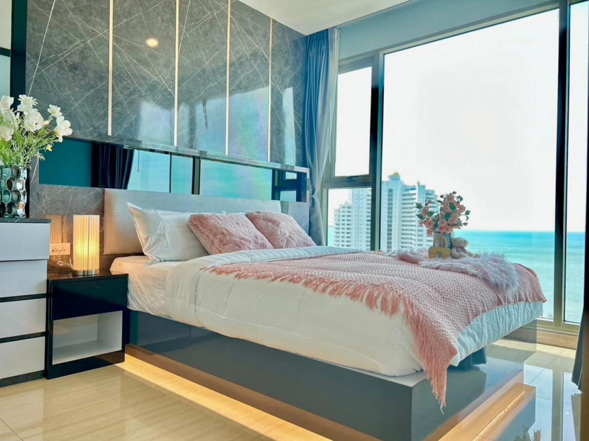 ให้เช่าคอนโดพัทยา บางแสน ชลบุรี สัตหีบ : FoR Rent ‼️ Seaview ปล่อยเช่าคอนโดริเวียร่า จอมเทียน ชั้น 32ใก้ลหาดจอมเทียน เดือนละ 25,000 รวมค่าส่วนกลาง (ราคานี้สัญญารายปีเท่านั้น)😃😃