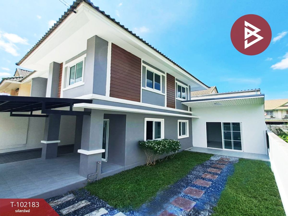 For SaleHouseNonthaburi, Bang Yai, Bangbuathong : For sale: semi-detached house, Pruksa Village 30, Ban Kluai-Sai Noi, Bang Bua Thong, Nonthaburi