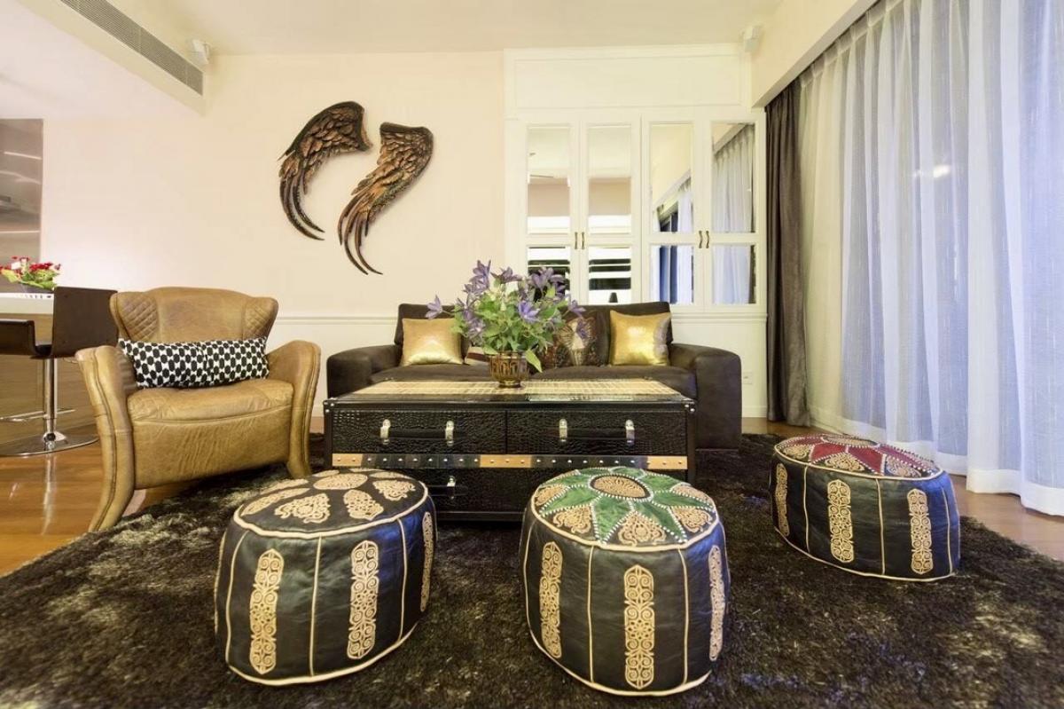For SaleCondoRama3 (Riverside),Satupadit : Condo for sale: The Pano Rama 3  Large room with 2-car parking (Fixed position)  Total area including title deed (including parking) 159 sq.m.  2 bedrooms | 2 bathrooms | Thai-Western kitchen | Storage room | Living room  Chao Phraya River view
