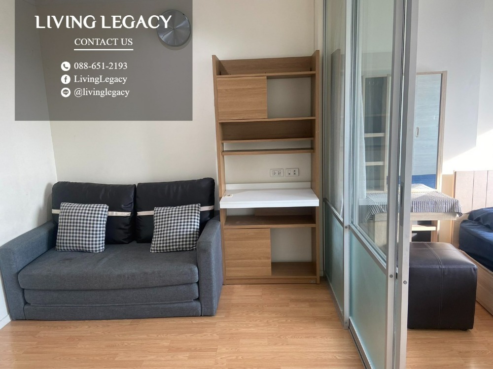 For RentCondoPattanakan, Srinakarin : SLYK6T Condo for rent Lumpini Place Srinakarin - Huamark Station 26 sq m. 20th floor, Building A line id : @livinglegacy