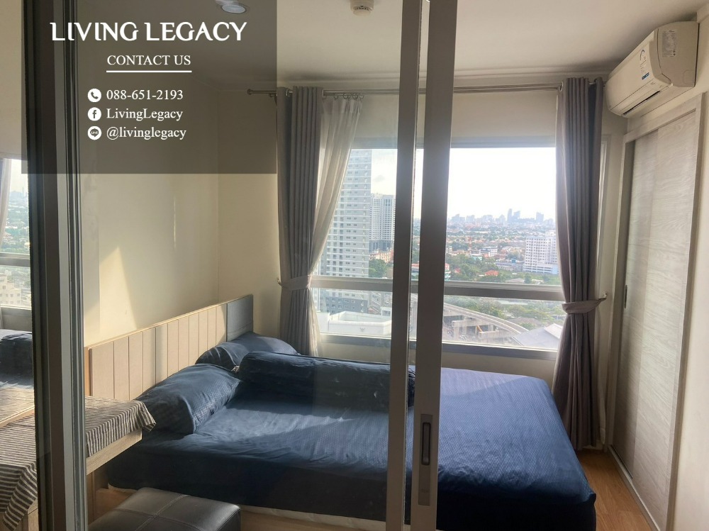 For RentCondoPattanakan, Srinakarin : SLYK6T Condo for rent Lumpini Place Srinakarin - Huamark Station 26 sq m. 20th floor, Building A line id : @livinglegacy