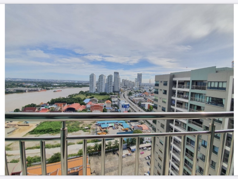 For SaleCondoRama3 (Riverside),Satupadit : Cheap sale, 1 bedroom condo, 29th floor, river view, Lumpini Place Narathiwat-Chao Phraya, Rama 3 Road (Gant-244)