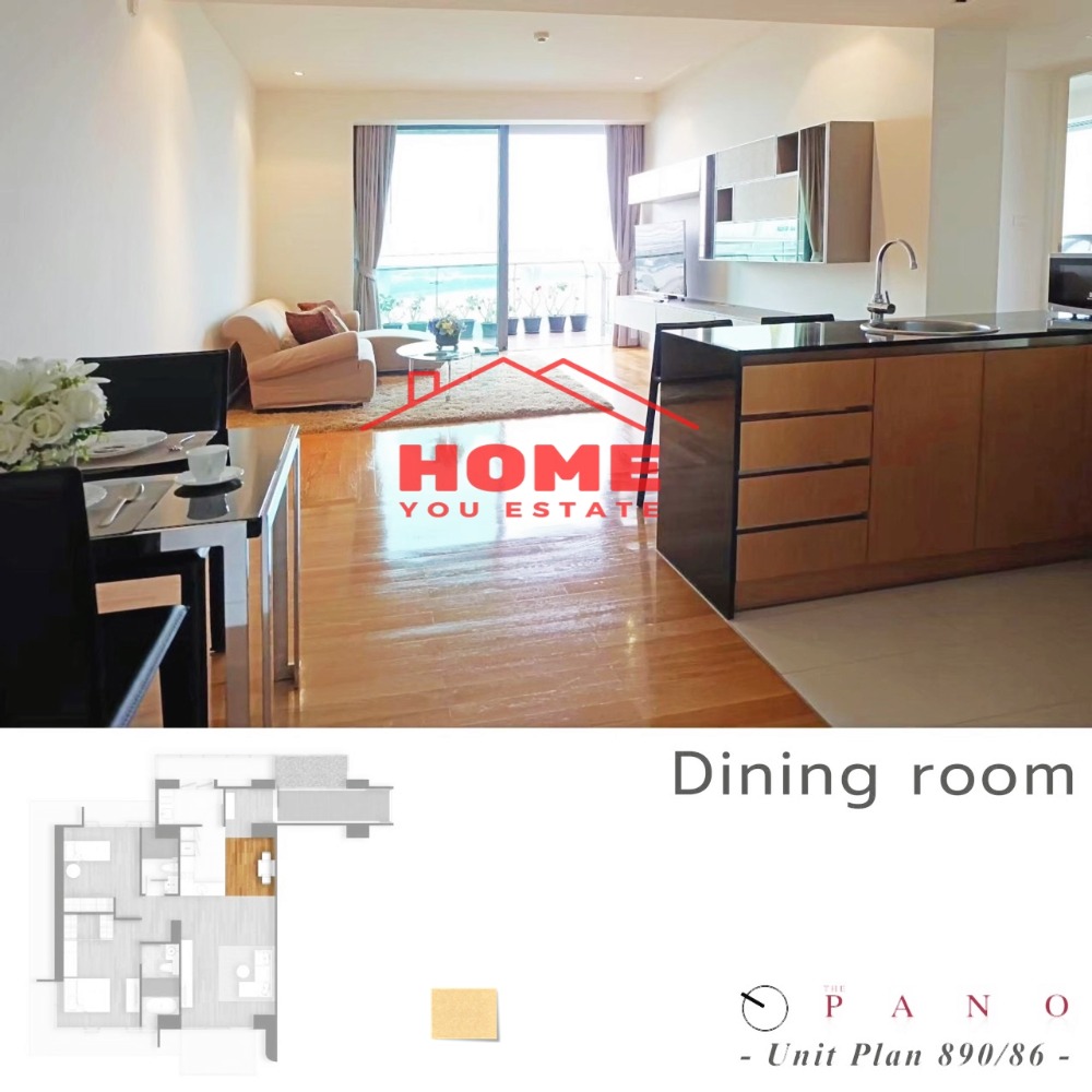 For SaleCondoRama3 (Riverside),Satupadit : for sale and rent, Condo The Pano Rama 3, new room, fully furnished