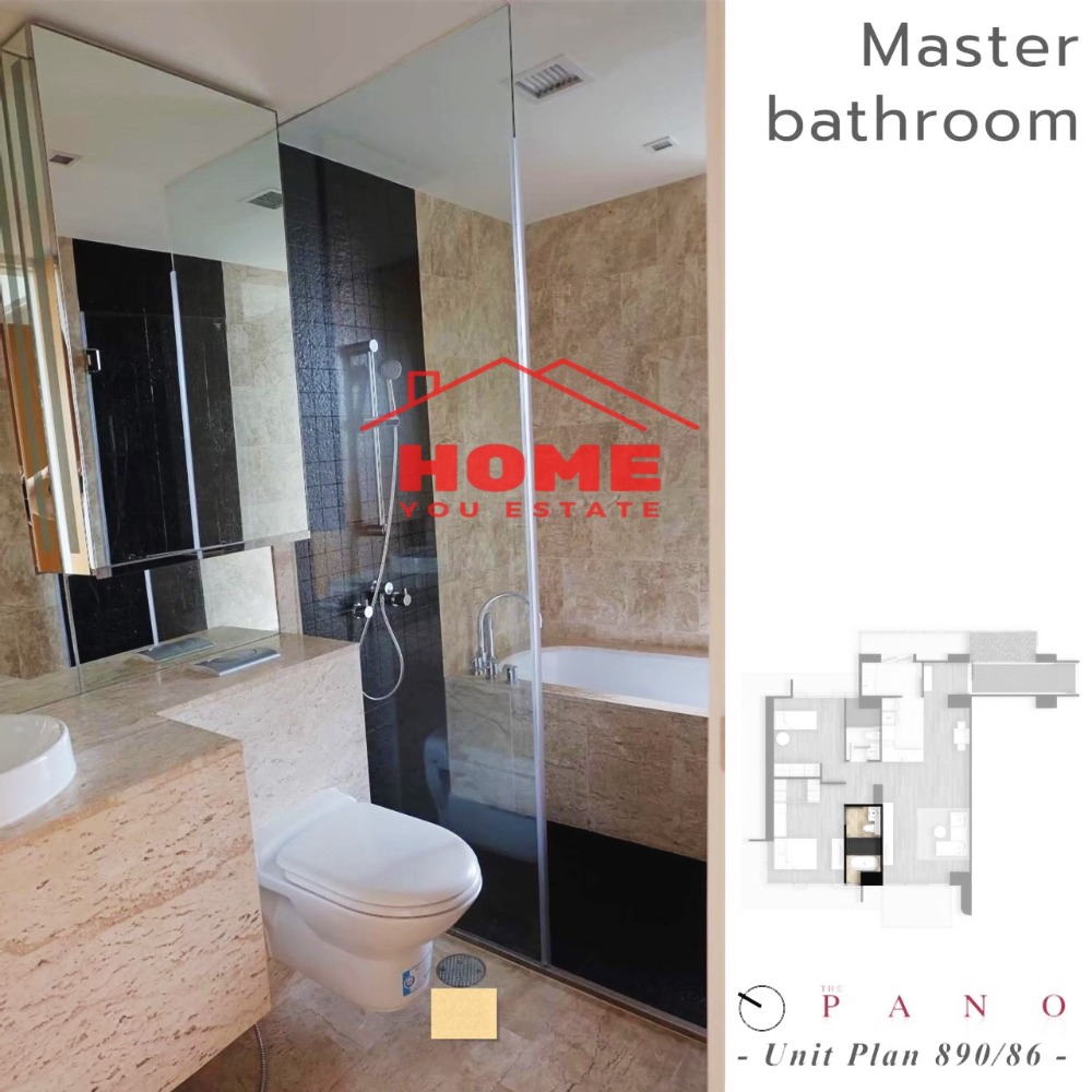 For SaleCondoRama3 (Riverside),Satupadit : for sale and rent, Condo The Pano Rama 3, new room, fully furnished