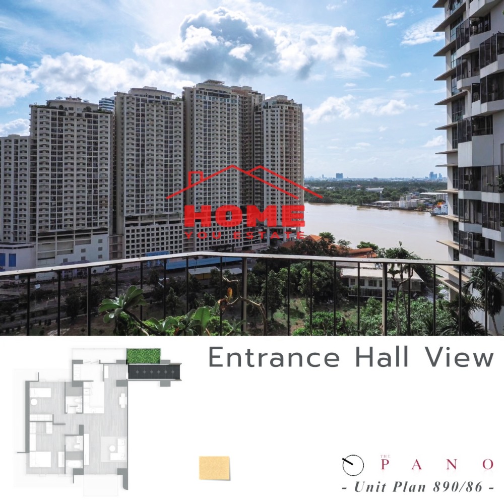 For SaleCondoRama3 (Riverside),Satupadit : for sale and rent, Condo The Pano Rama 3, new room, fully furnished