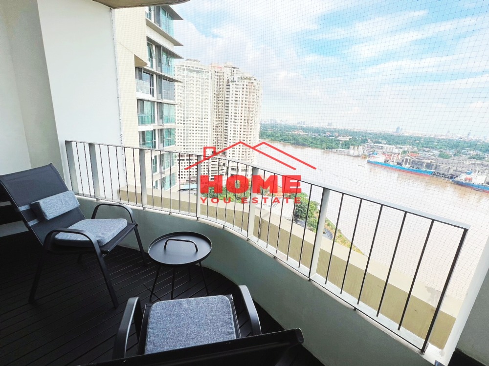 For RentCondoRama3 (Riverside),Satupadit : 3 unites  The Pano Riverside Condominium located at Rama 3 road  A fully furnished corner room with spectacular view of Chaopraya River.