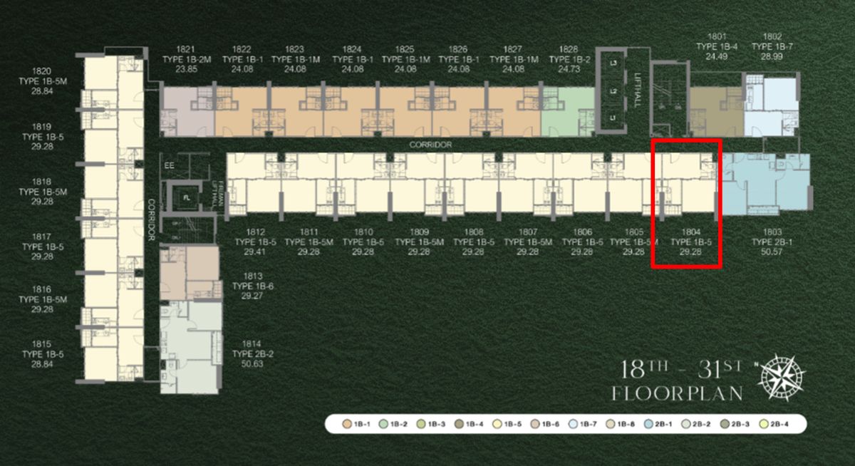 ขายดาวน์คอนโดนวมินทร์ รามอินทรา : ขายดาวน์ ราคารอบ VVIP ชั้น 18 แบบ 1 ห้องนอน ขนาด 30 ตรม. วิวสระว่ายน่ำ+สวนนวมินทร์ภิรมย์