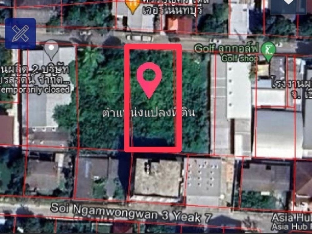 For SaleLandRama5, Ratchapruek, Bangkruai : For sale, Tiwanon Land , Soi 24, Soi 2/3, area 175 square wa, Property code 03-77