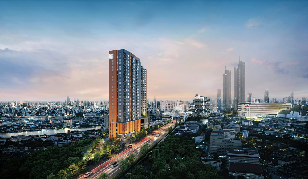 ขายดาวน์คอนโดวงเวียนใหญ่ เจริญนคร : (ขายดาวน์) FLO By Sansiri คอนโดวิวแม่น้ำ ใกล้ BTS สถานีคลองสาน