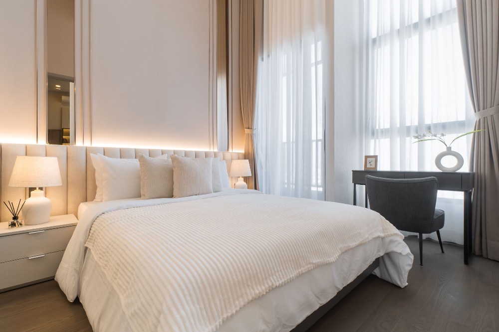 For RentCondoSiam Paragon ,Chulalongkorn,Samyan : Park Origin Chula Samyan【𝐑𝐄𝐍𝐓】🔥Fully furnished room, modern style mixed with minimalism, beautiful and simple, with green space around the project 🔥 Contact Line ID: @hacondo