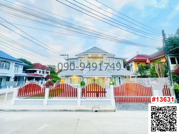 For SaleHouseRama3 (Riverside),Satupadit : For sale: Single house, corner house, Krisdanakorn Village 18, Phutthamonthon Sai 3, near Central Pinklao