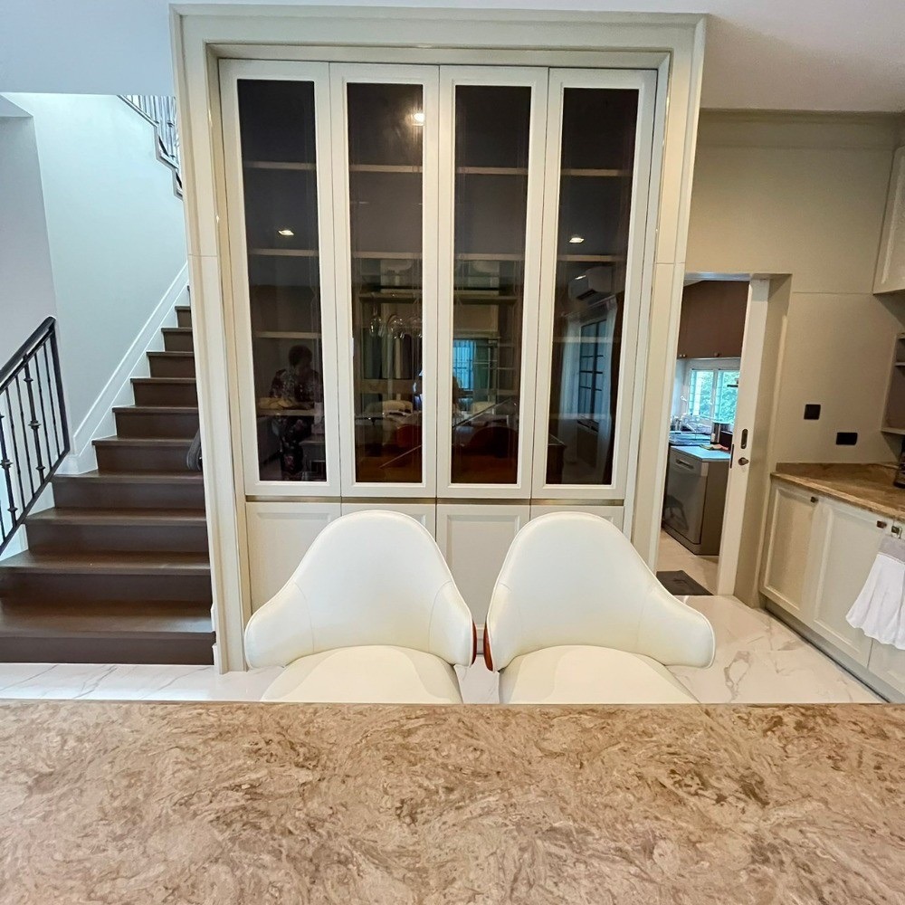 For RentHouseVipawadee, Don Mueang, Lak Si : For rent, Nantawan Ramintra-Paholyothin 50, 108 sqw, 4 bedrooms, 4 bathrooms, corner, elegantly-furnished.