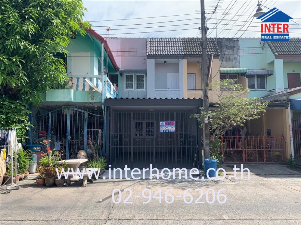 For SaleTownhomeEakachai, Bang Bon : 2-storey townhouse, 16 sq m, Ban Manorom Village 4, along Khlong Song, near Fashion Island, Soi Khlong Song 19, Khlong Song Road, Khlong Sam Wa District, Bangkok