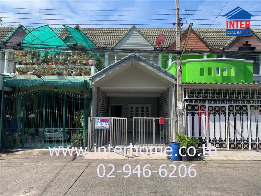 For SaleTownhomeEakachai, Bang Bon : 2-storey townhouse, 17 sq m, Ban Manorom Village 4, along Khlong Song, near Fashion Island, Soi Khlong Song 19, Khlong Song Road, Khlong Sam Wa District, Bangkok