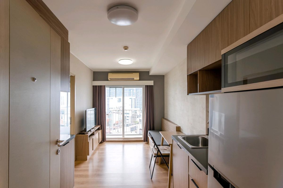 For SaleCondoKasetsart, Ratchayothin : Beautiful high-floor room, fully furnished with electrical appliances⭐Chapter One The Campus (Chapter One The Campus Kaset)