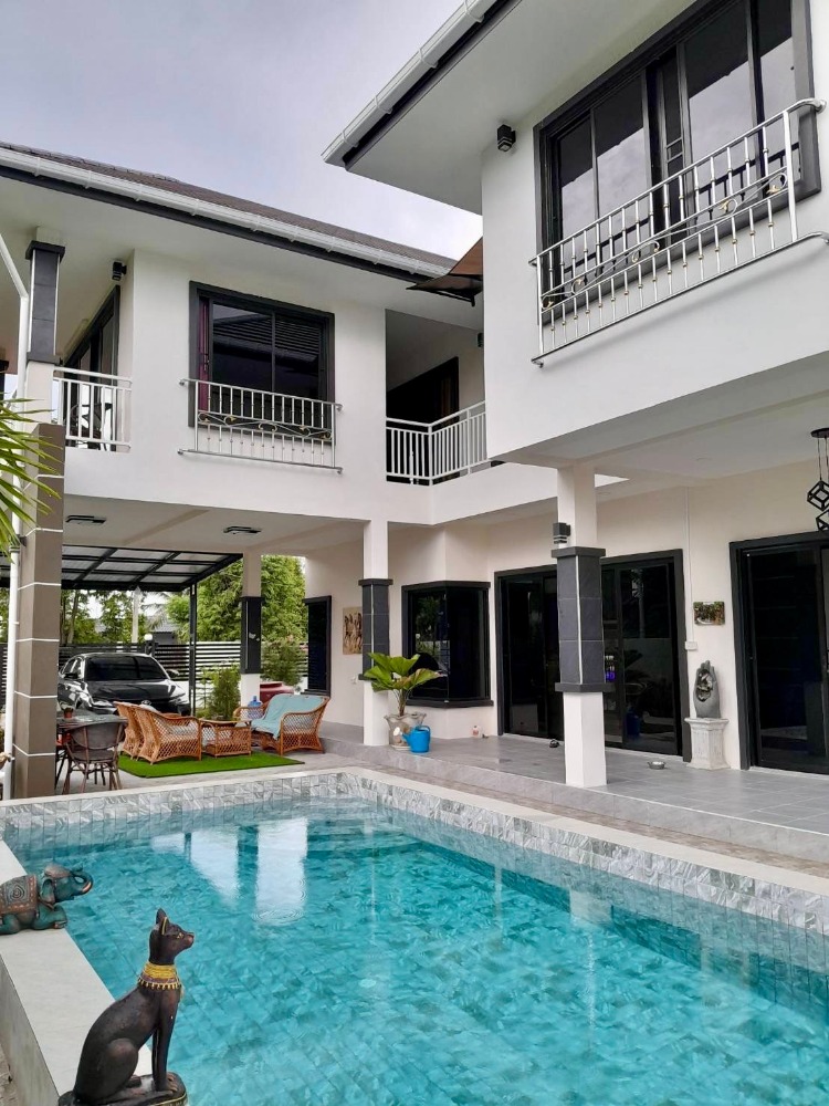 For SaleHouseHuahin, Prachuap Khiri Khan, Pran Buri : Pool Villa House in a private area, convenient transportation
