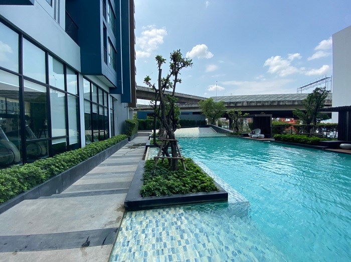 ขายคอนโดพระราม 9 เพชรบุรีตัดใหม่ RCA : เดอะเบส พระราม9 ชั้น 25  29 ตร.ม. 1นอน 1น้ำ หัวหมาก บางกะปิ กรุงเทพ วิวเมือง  