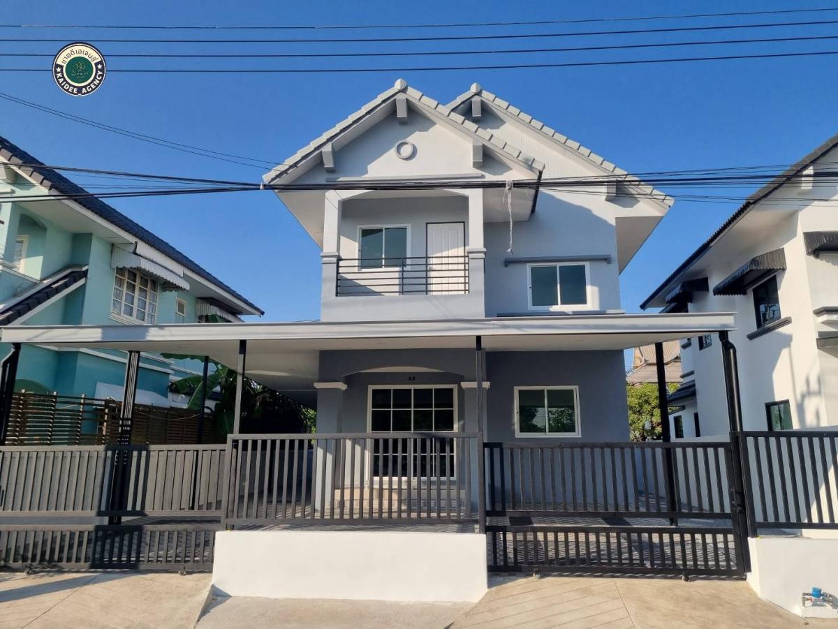 For SaleHouseMin Buri, Romklao : 2-storey detached house, Suphawan Village, Romklao 19/2, renovated, ready to move in, free furniture, Big C, Makro, Lotus, Thai Watsadu, Suvarnabhumi Airport, King Mongkuts Institute of Technology Ladkrabang, Kasem Bundit University, Minburi Market, conve