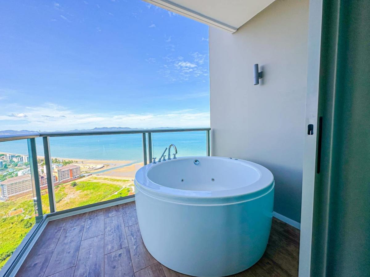 ให้เช่าคอนโดพัทยา บางแสน ชลบุรี สัตหีบ : 🎉For Rent🎉 The Riviera Monaco 🎉 1 Bedroom 🎉 40 SQM  ❗️ seaview on 33 floor