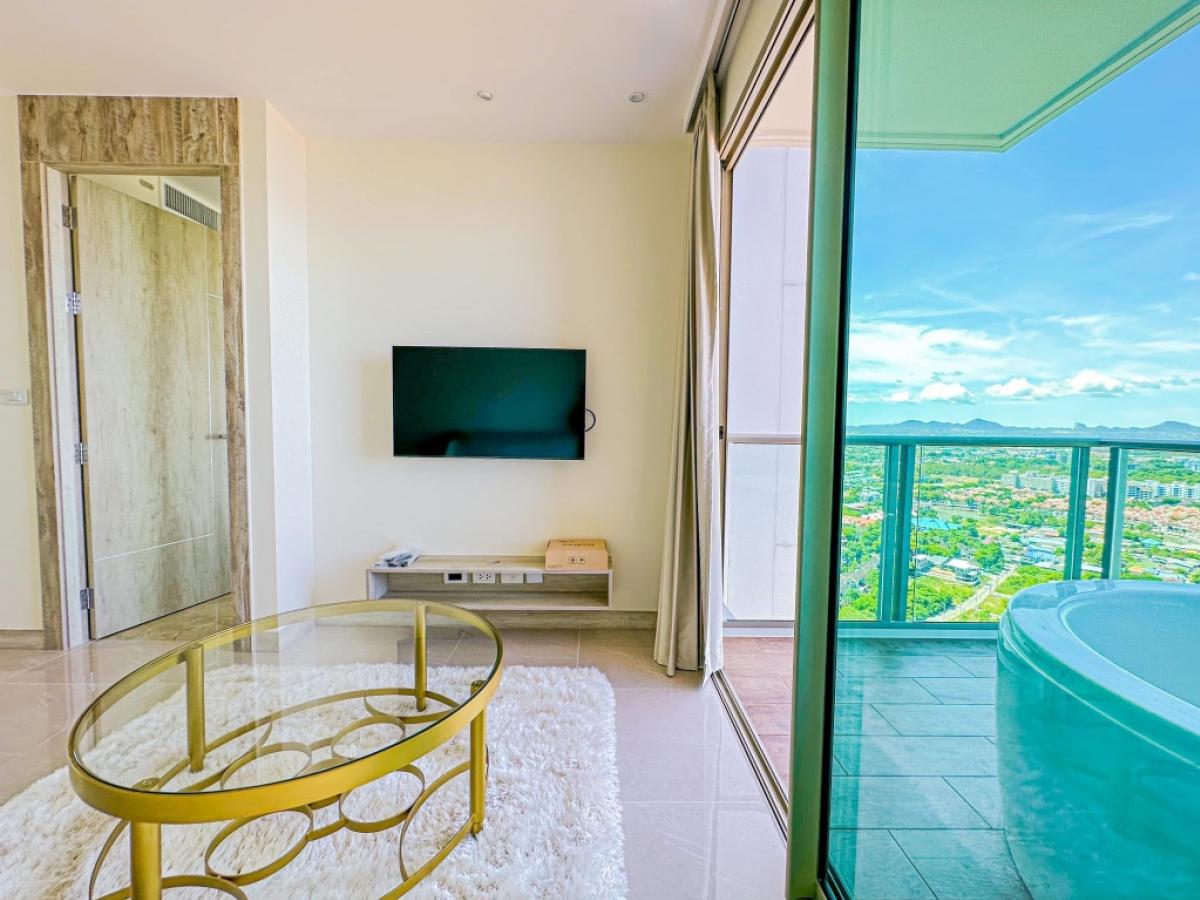 ให้เช่าคอนโดพัทยา บางแสน ชลบุรี สัตหีบ : 🎉For Rent🎉 The Riviera Monaco 🎉 1 Bedroom 🎉 40 SQM  ❗️ seaview on 33 floor