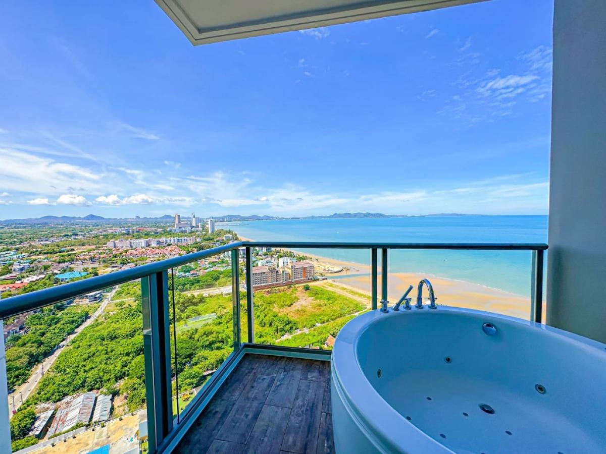 ให้เช่าคอนโดพัทยา บางแสน ชลบุรี สัตหีบ : 🎉For Rent🎉 The Riviera Monaco 🎉 1 Bedroom 🎉 40 SQM  ❗️ seaview on 33 floor