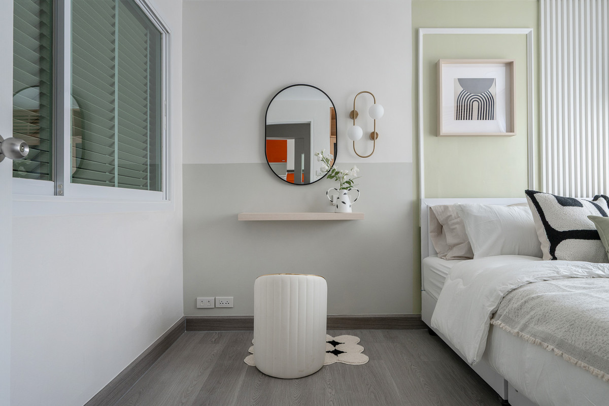 For SaleCondoKaset Nawamin,Ladplakao : Corner room, complete with furniture and appliances⭐Premsiri Boutique Park (Premsiri Boutique Park)