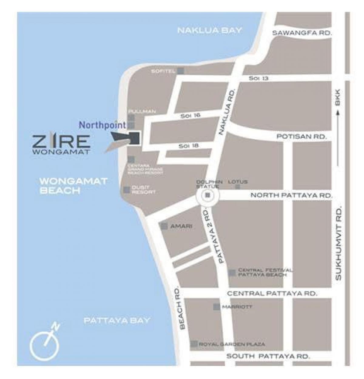 ให้เช่าคอนโดพัทยา บางแสน ชลบุรี สัตหีบ : FOR RENT ‼️📍 Beachfront Zire Wongamat Condo in Pattaya