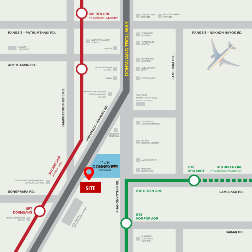 ขายที่ดินวิภาวดี ดอนเมือง หลักสี่ : ขายที่ดินใกล้สนามบินดอนเมืองเดินทางเพียง 5 นาที ติดถนนใหญ่วิภาวดีรังสิต