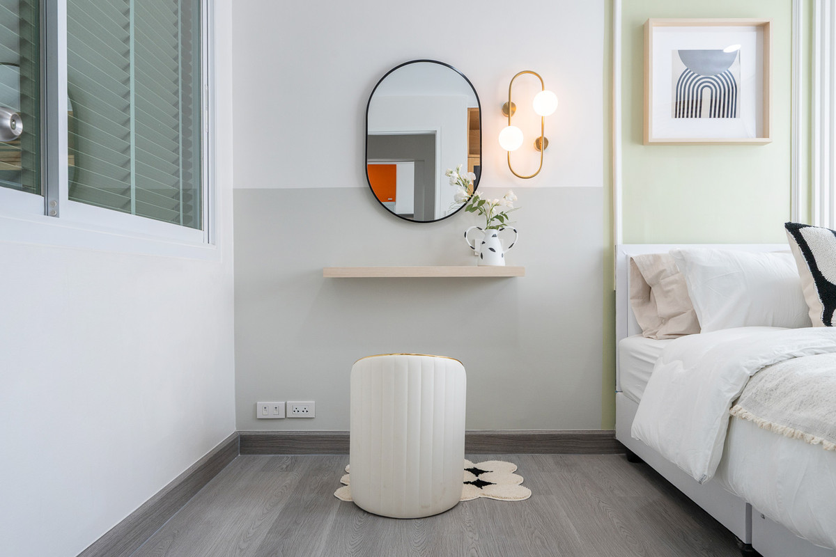 For SaleCondoKaset Nawamin,Ladplakao : Corner room, complete with furniture and appliances⭐Premsiri Boutique Park (Premsiri Boutique Park)