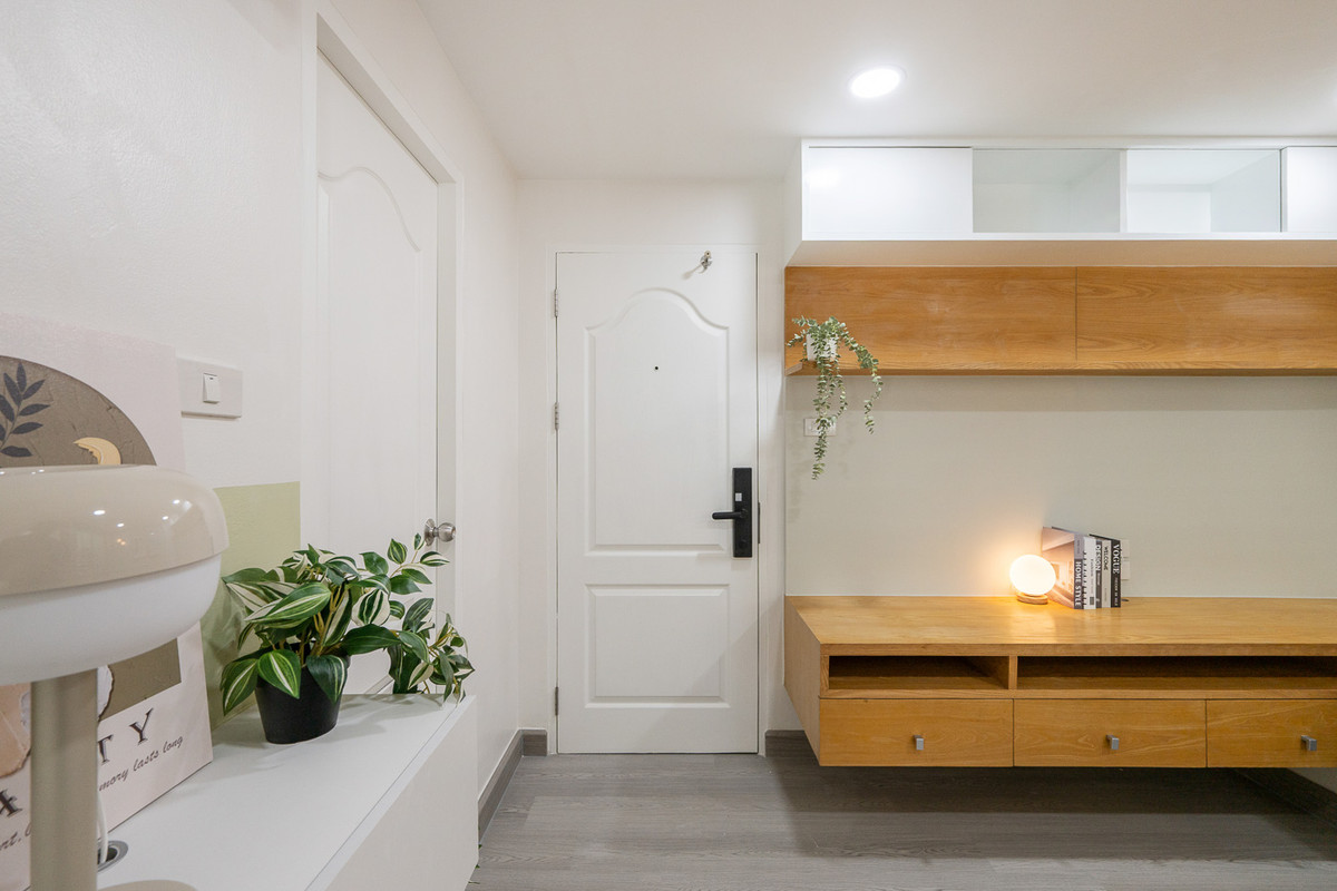 For SaleCondoKaset Nawamin,Ladplakao : Corner room, complete with furniture and appliances⭐Premsiri Boutique Park (Premsiri Boutique Park)