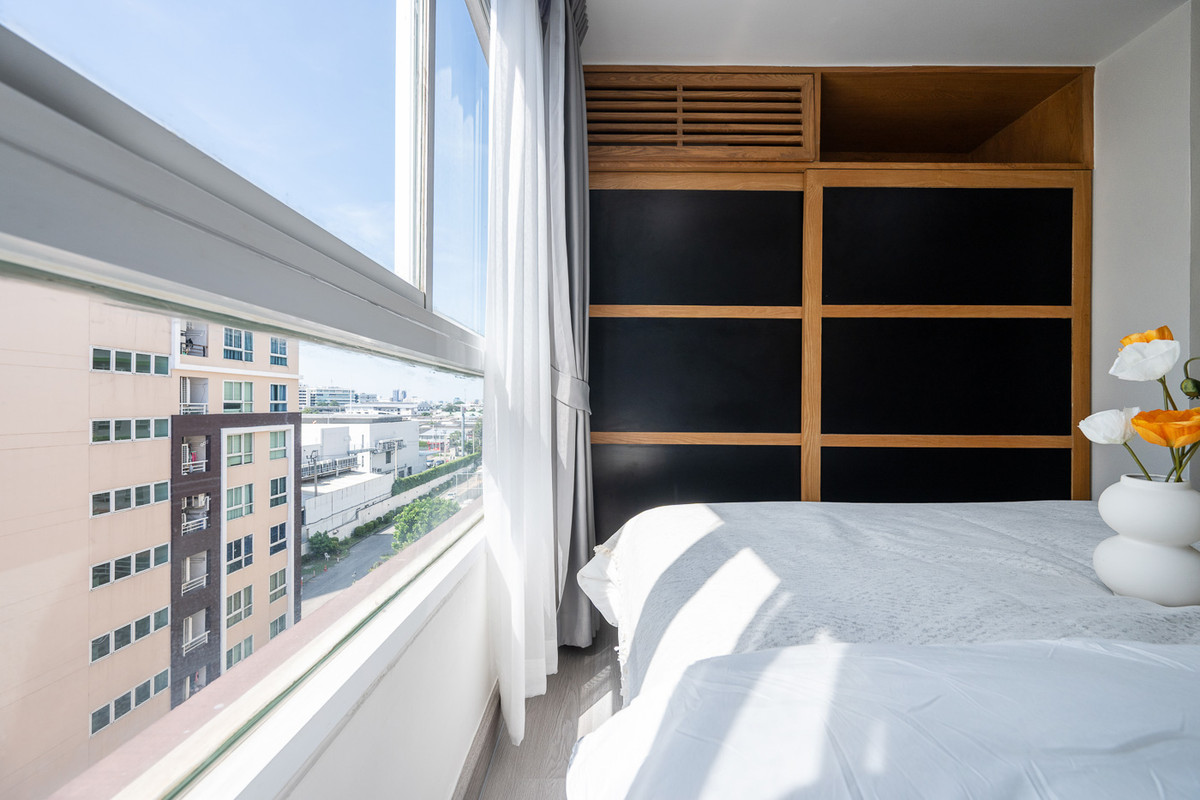 For SaleCondoKaset Nawamin,Ladplakao : Corner room, complete with furniture and appliances⭐Premsiri Boutique Park (Premsiri Boutique Park)