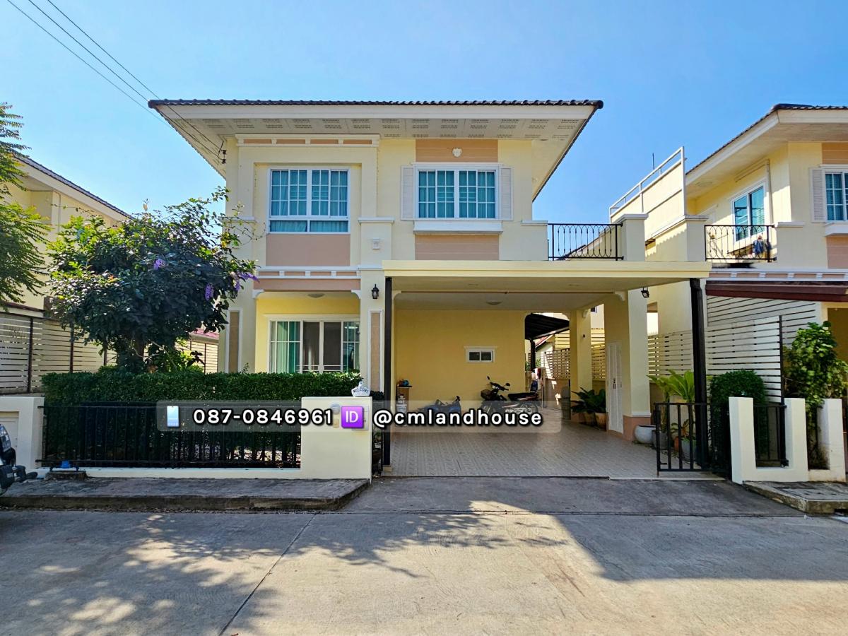 For SaleHouseChiang Mai : Diya Valley, next to Super Highway, 8 km from the city, near Varee School, Montfort School 9 km. Beautiful new house, fully furnished.