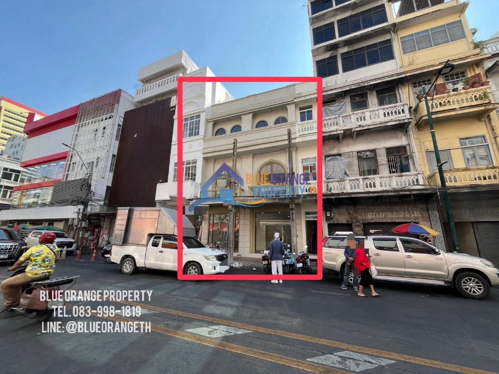 ให้เช่าร้านค้า/ตลาดนัดเยาวราช บางลำพู : ให้เช่าอาคารพาณิชย์ 2 คูหา ราชวงศ์/เยาวราช (MRT สถานีวัดมังกร 650m)