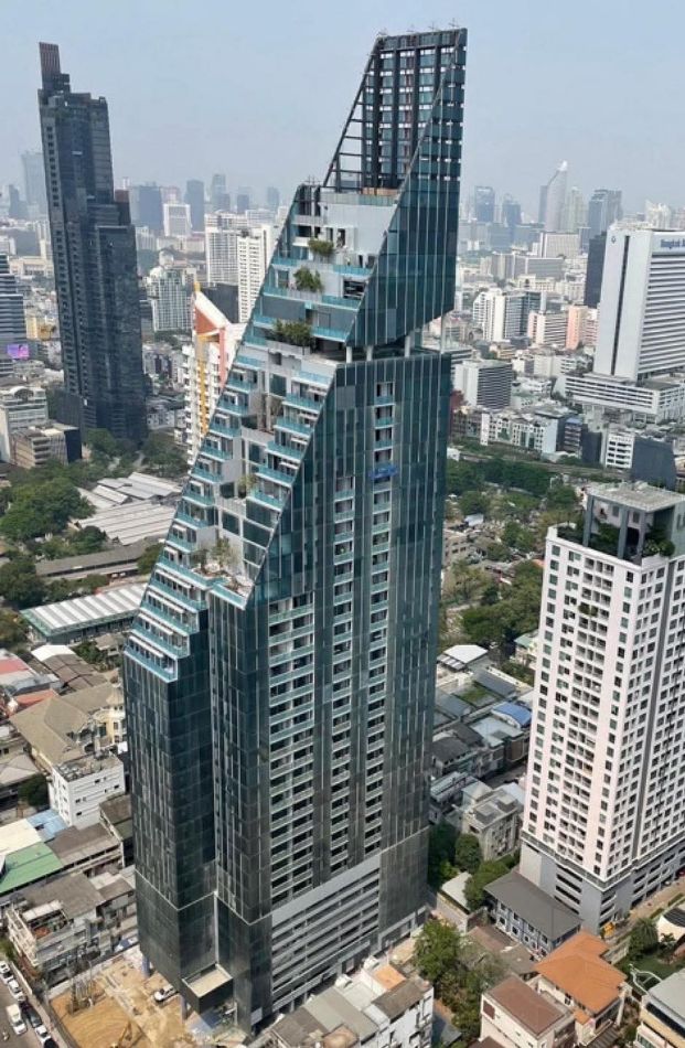 For SaleCondoSathorn, Narathiwat : Condo for sale, Tate Sathorn Twelve, 29th floor, size 80.5 sq m., garden view, selling for 24,738,300 baht.