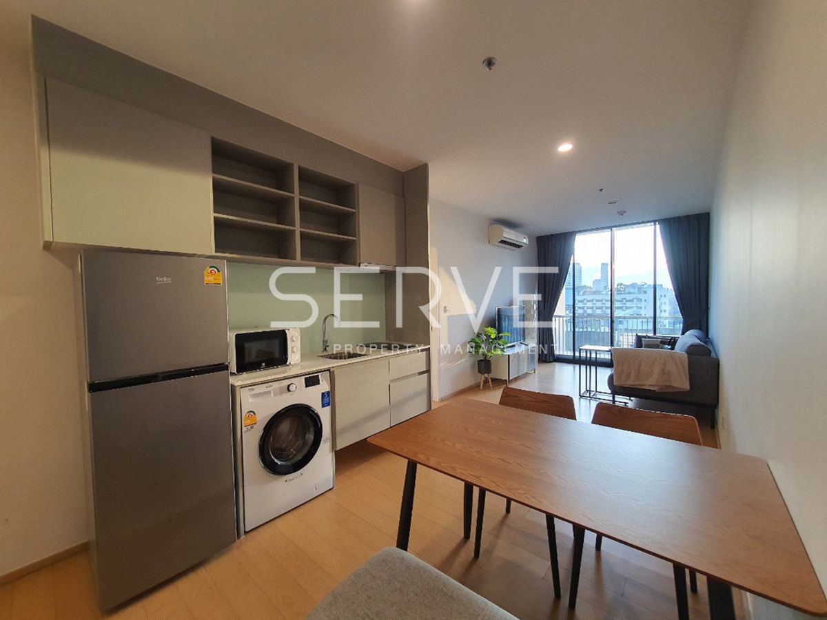 For RentCondoSathorn, Narathiwat : 🔥24K🔥 - 1 Bed Corner Room 55.5 sq.m. Good Location Close to BTS Surasak 160 m. at Noble Revo Silom Condo / For Rent