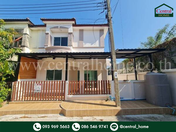 ขายทาวน์โฮมนนทบุรี บางใหญ่ บางบัวทอง : ทาวน์เฮ้าส์ หมู่บ้าน ปิยวรารมย์ 1 รีโนเวทพร้อมอยู่ หลังริม