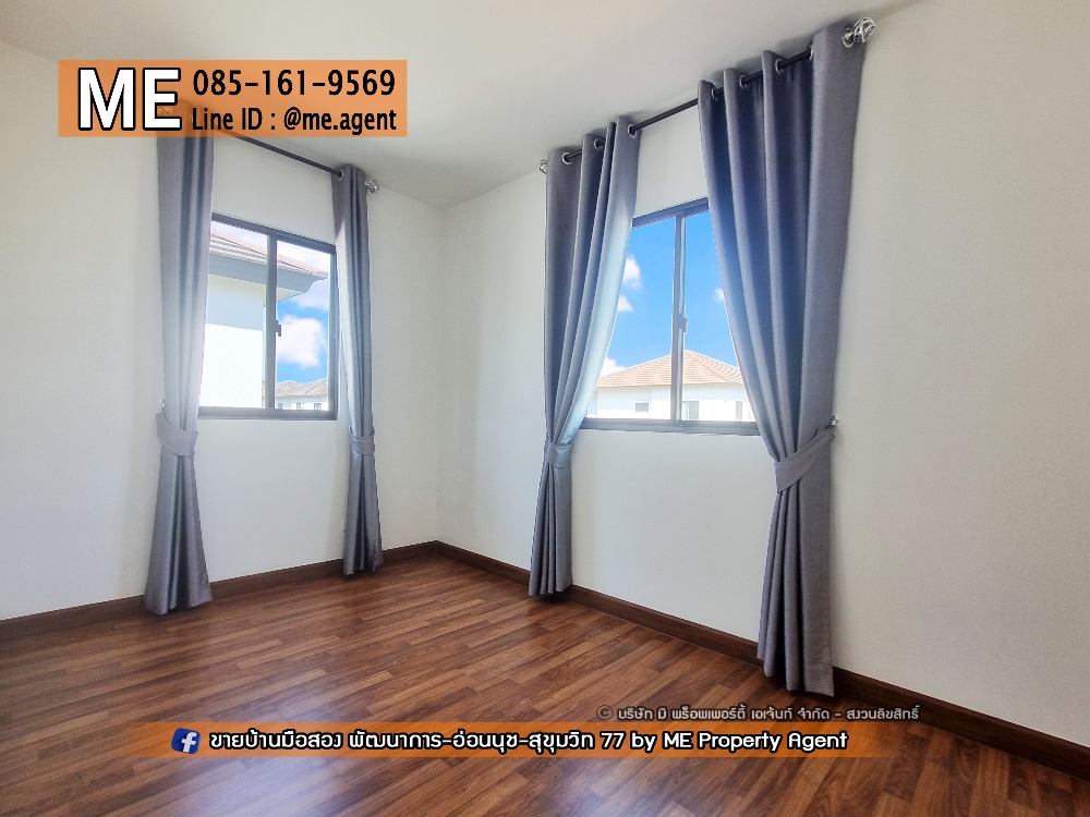 For RentHousePattanakan, Srinakarin : Cheapest in the project 📍Single house for rent, Pruksa Ville 73, Phatthanakan 38, with furniture and electrical appliances, near Ekkamai, Thonglor, Sukhumvit, call 064-954-9619 (RBA30-40)