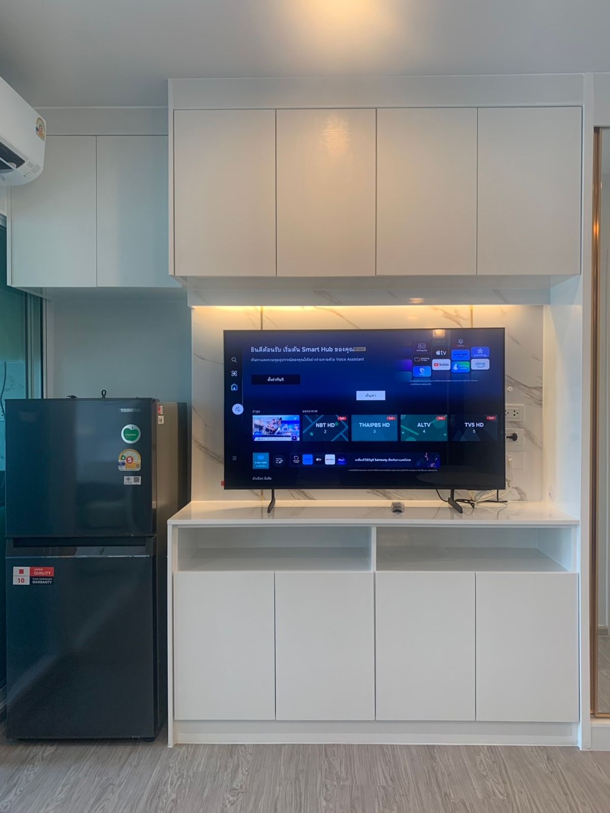 For RentCondoBangna, Bearing, Lasalle : Condo for rent, Regent Home Bangna, Building A, 14-16th floor, built-in, luxurious throughout the room, open view, very beautiful, rental price 11,000 baht