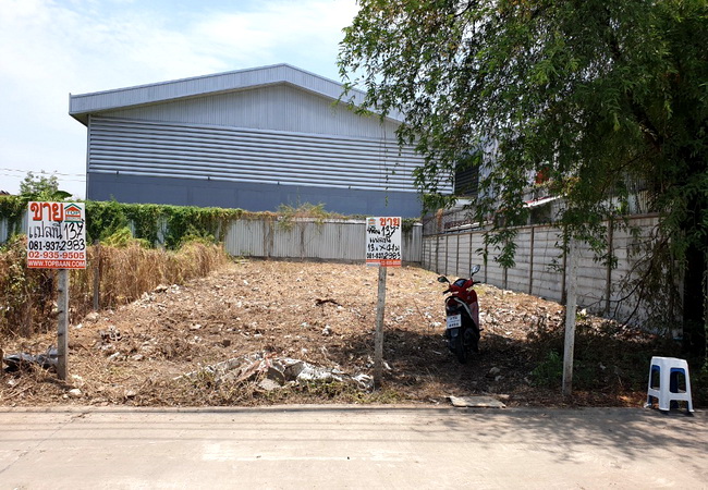 ขายที่ดินเลียบทางด่วนรามอินทรา : ขายที่ดิน ซอยโยธินพัฒนา ถนนประดิษฐ์มนูธรรม 137 ตร.ว. แปลงสวย ถมแล้ว ราคาต่อรองได้