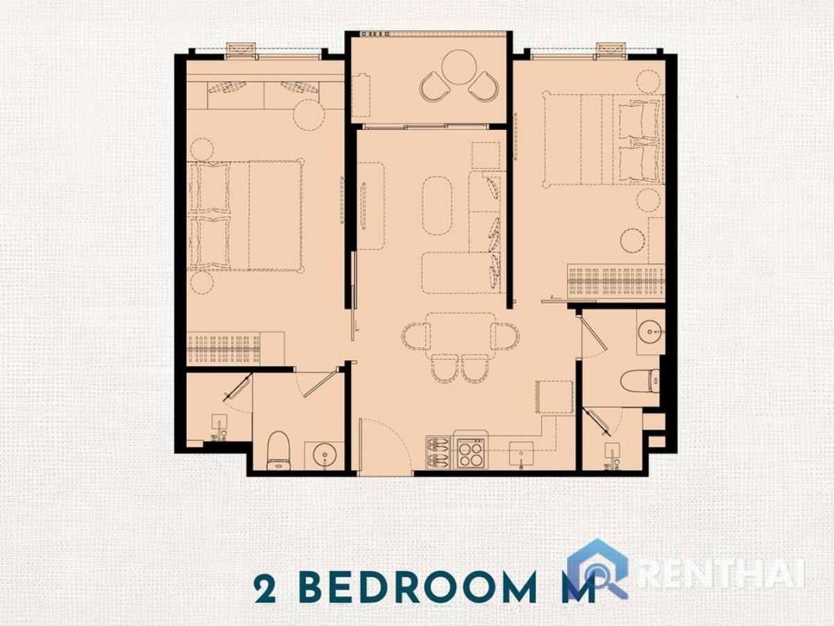 For SaleCondoPhuket : Luxury 2 Bed Condo at The Title Serenity Naiyang, Pool, Gym, Sauna